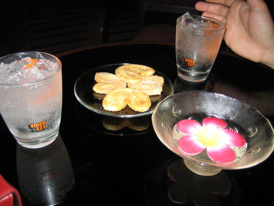 They serve us drinks and snacks too!