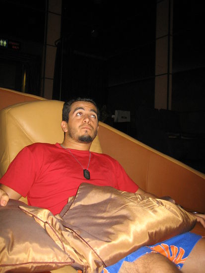 Ahhh...the life of a First Class movie-goer