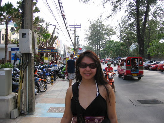 On the crowded streets of Patong Beach