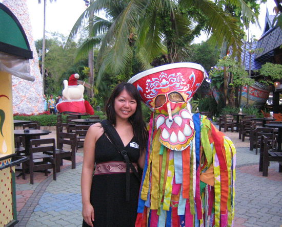 Me and a...colorful creature of some sort