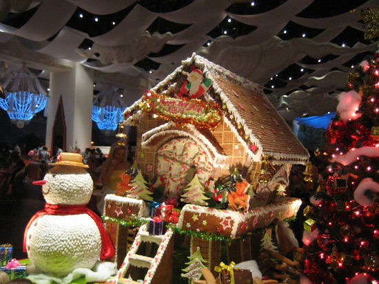 Made with real gingerbread, frosting, the works!