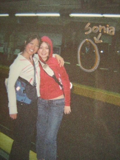 In the subway station: Jene &amp; I; and, in the opposite direction: Sonia