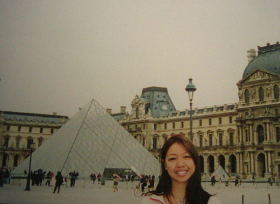 In front of Le Louvre