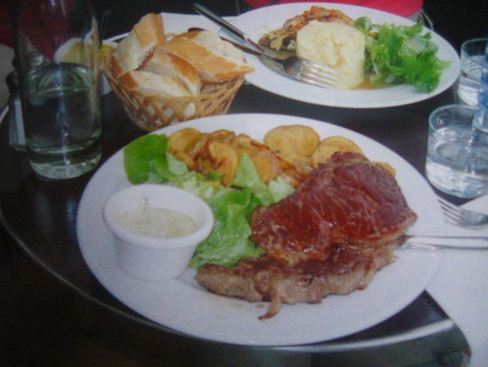 My yummy steak and potatoes