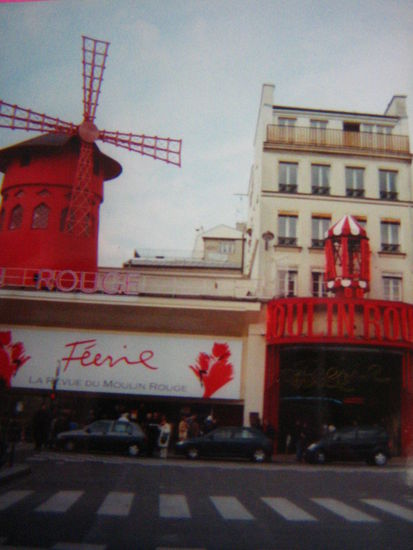 The famous 'can can' at the Moulin Rouge