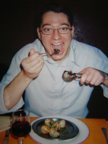 Alexandre braves the first bite...wait, who am I kidding? He loves these!