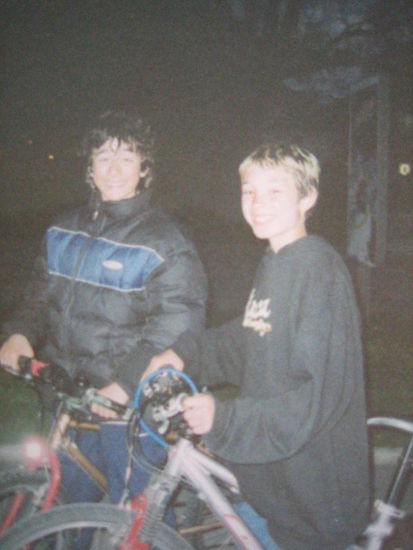 Why no take a picture of me?, the curly haired boy asks.