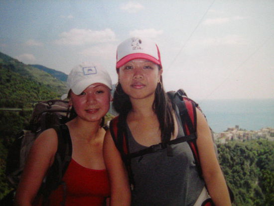At the top of Manarola