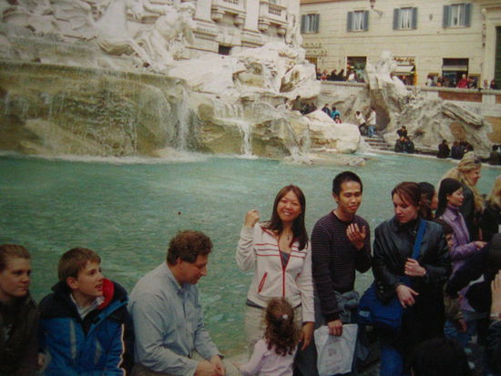 I think legend says you're supposed to throw in a quarter, but when you're on a backpacker's budget, a penny is just as good... 