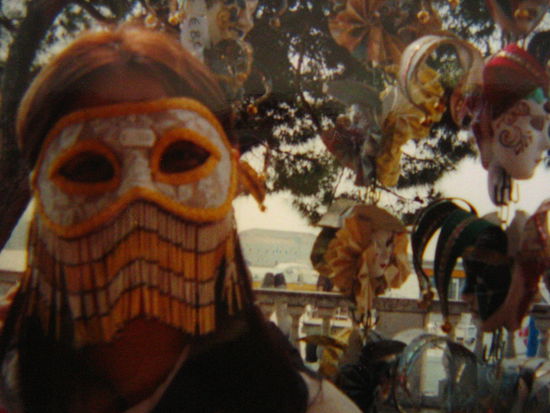 Apparently, a recurring theme in Venice-- yelled at afterwards for not buying the mask