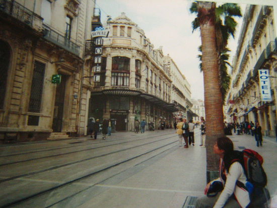 Resting somewhere by the Montpellier train station