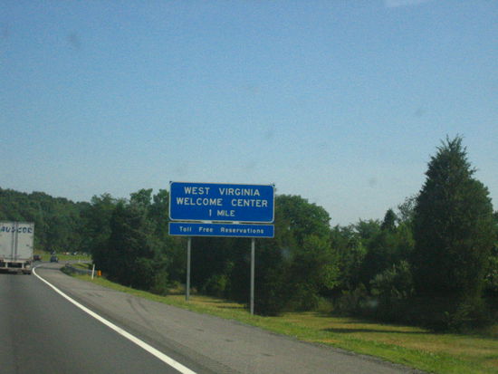 Driving into W. Virginia