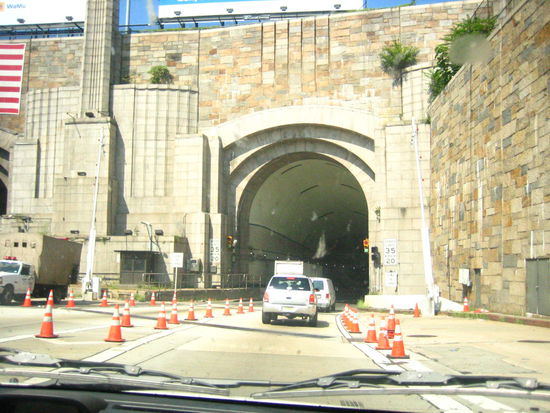 Entering the Lincoln Tunnel