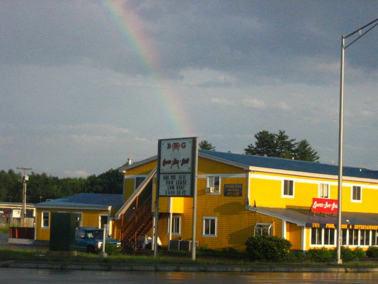 A beautiful rainbow in Freeport, Maine
