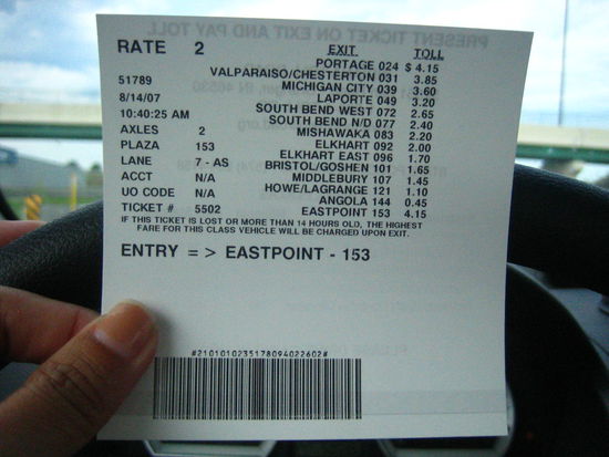 I think we must've paid over $70 in toll