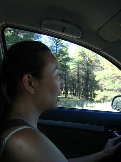 Jen is ecstatic to be driving