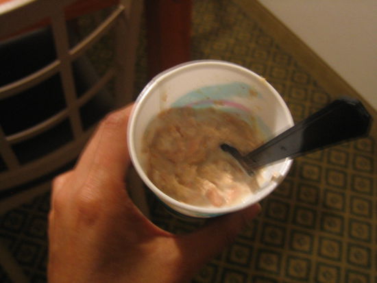 Making some tuna in a cup