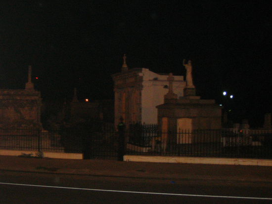 We take the scenic route...past some tombstones