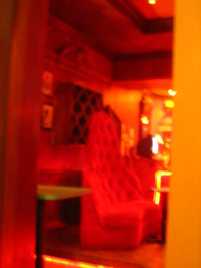 Everything in this bar is red