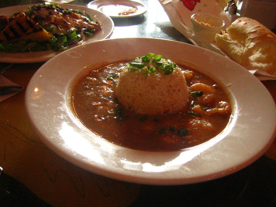 My shrimp etoufee-- laden with tons of calories, no doubt