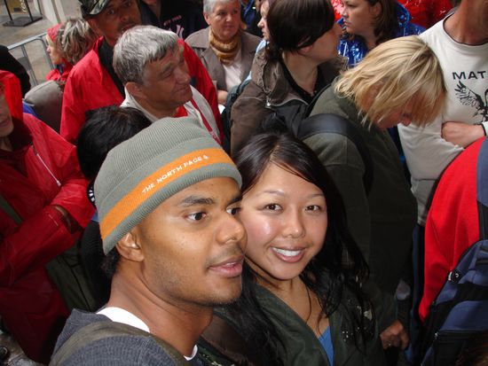 Packed in amongst the throngs of crazed tourists