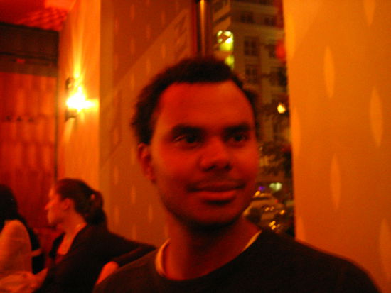 Adam's trying to go for the Kramer look