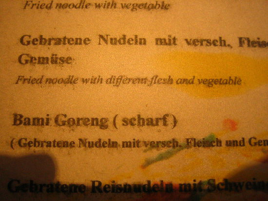 "Fried noodle with different flesh and vegetables"-- Appetizing!