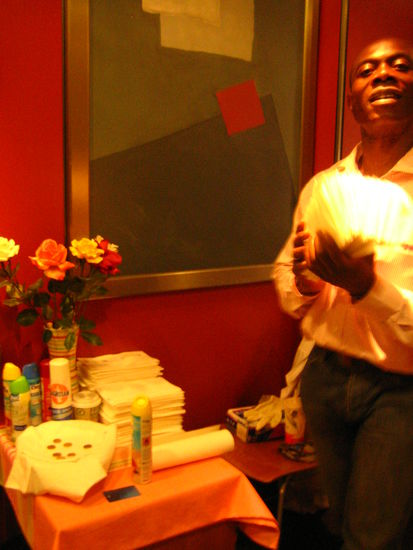 Me: Why do you charge customers to use the restroom?
Him: Hey...where are you from?