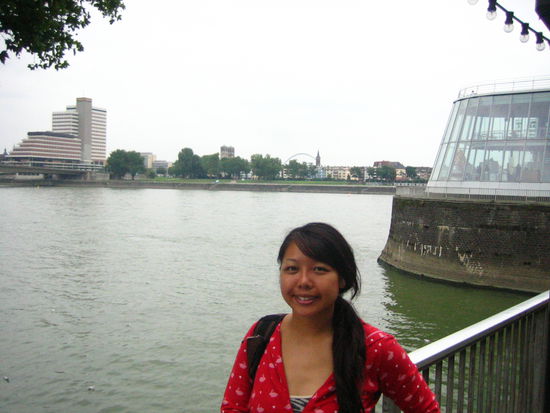 The Lindt Chocolate Factory's behind me! 