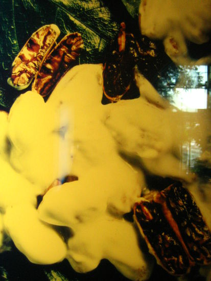 2. Cut open the fruit and let the milky substance ooze out