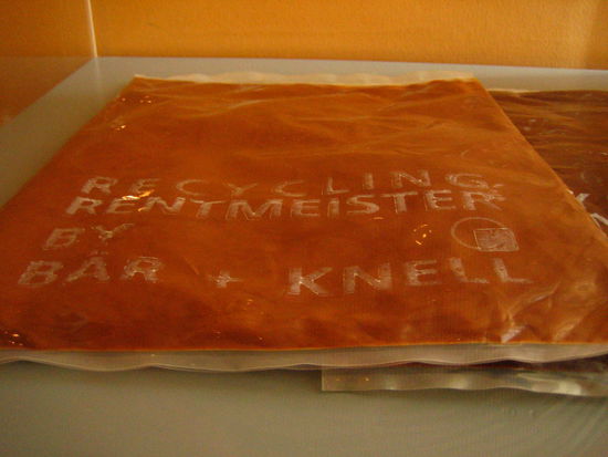 A chocolate seat cushion by Thomas Rentmeister-- would you eat this?