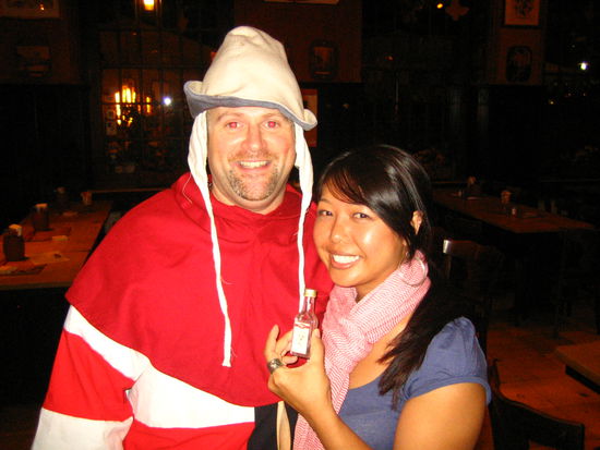 and the vodka is bestowed upon me!