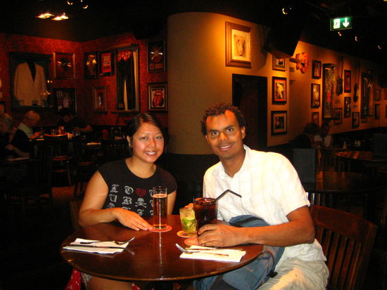 With Uncle Fester, haha. I don't know why the lighting does not take to Adam very well.