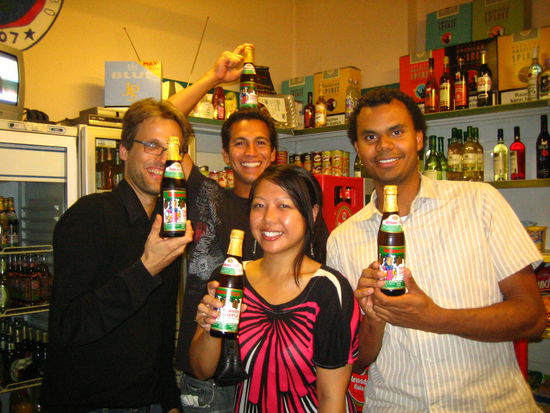 We must've stopped in about 5 liquor stores! As Andy says, we are drinking "Nazi beer"