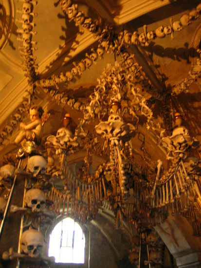 The famous chandelier incorporates every bones in the human body!