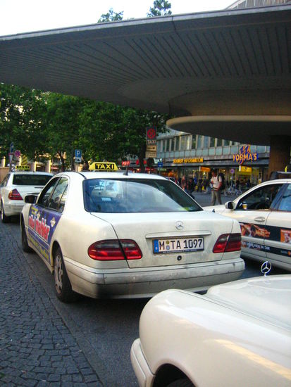 The Mercedes taxi line-up