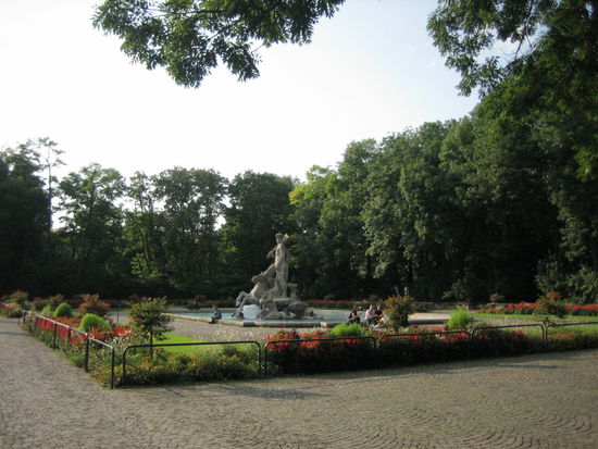 A beautiful garden in the city