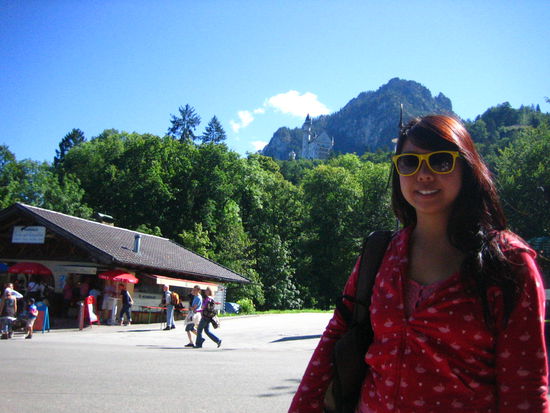 Waiting for our bus to bring us to the top