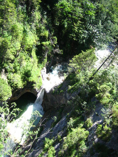 View of what's underneath the bridge