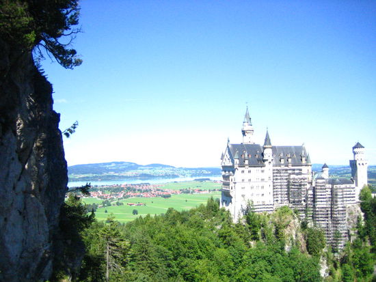 Neuschwanstein as seen from the Marienbrücke
