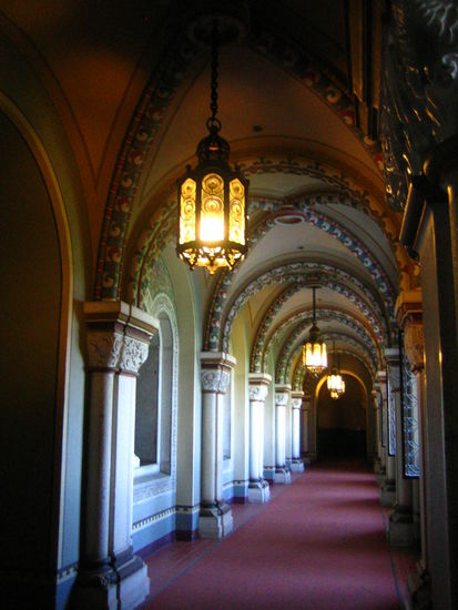 Inside Ludwig's castle halls