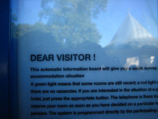 The Bavarians really want to emphasize their welcome...