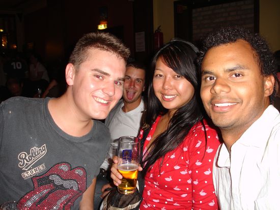 w/ our new German friend