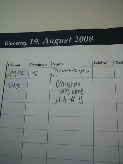 This means at approx 1400 hours, I was here!