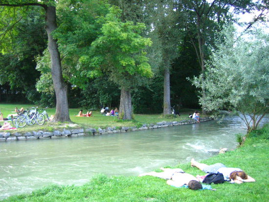 ...and sunbathing...