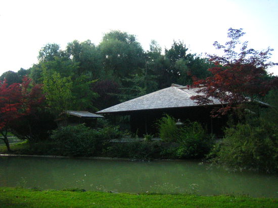 We come to the Japanese tea house