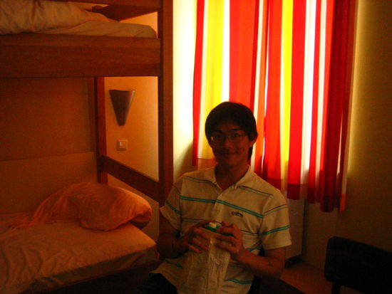 The loud cereal cruncher that woke us up (and the owner of the dirty socks)