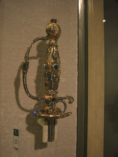 A bejeweled dagger