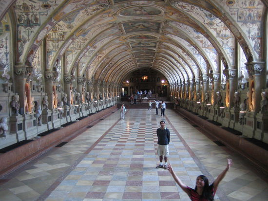 Yes, that's us inside the antiquarium!