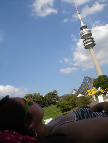 Adam snaps this pic while I take a nap on the grass